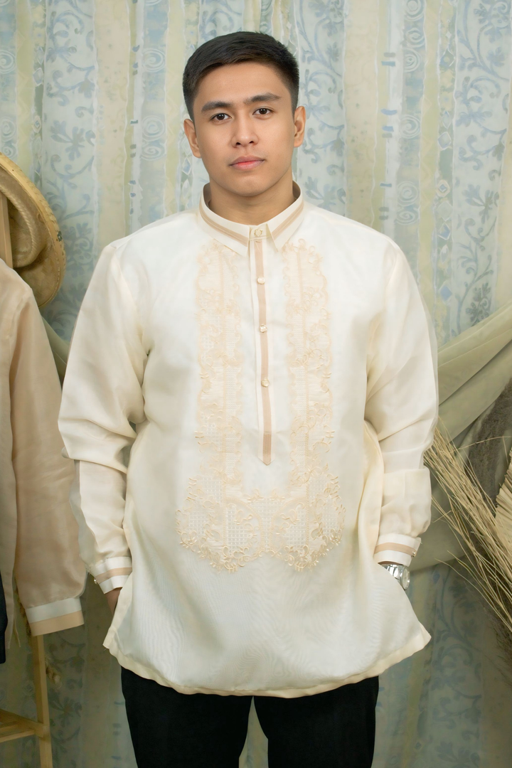 Beige Barong Tagalog