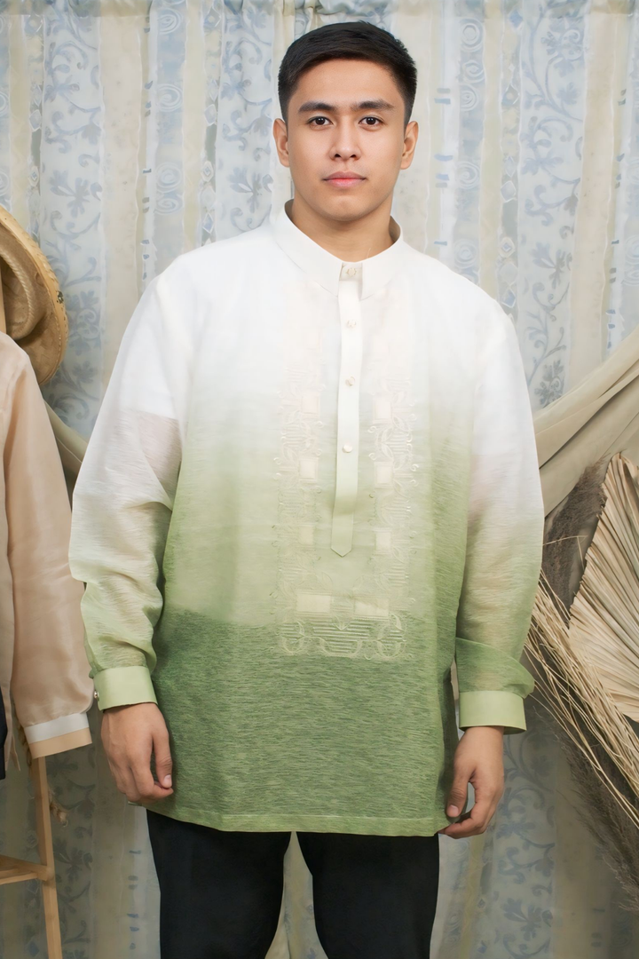Sage Green Barong Tagalog