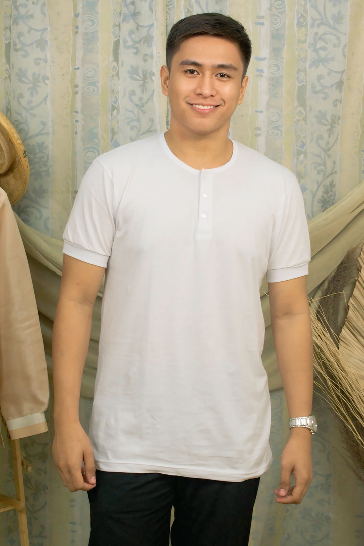 White Short Sleeve Undershirt