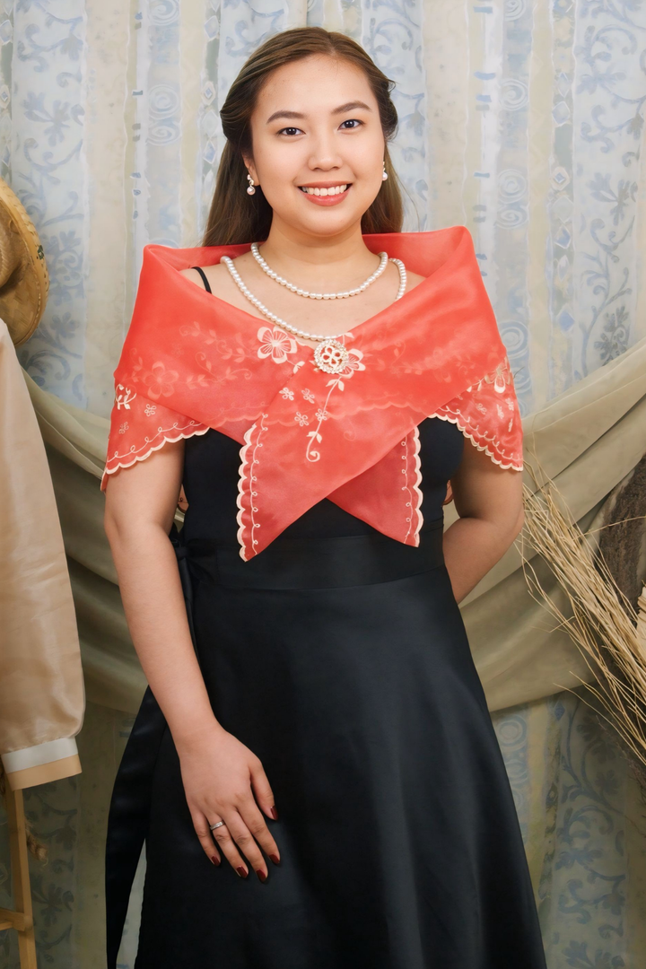 modern filipiniana top